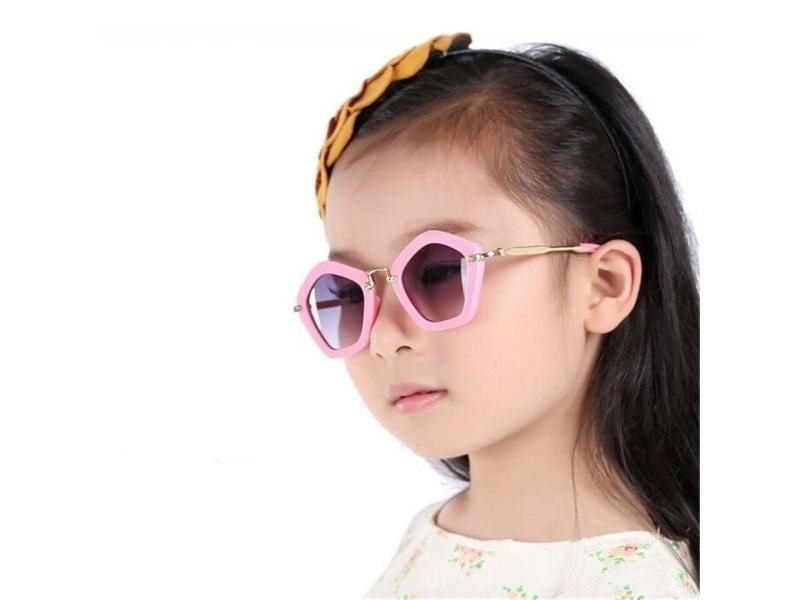 Metal Frame Polygon Kids Baby Sun Glasses UV400 Carousel 1
