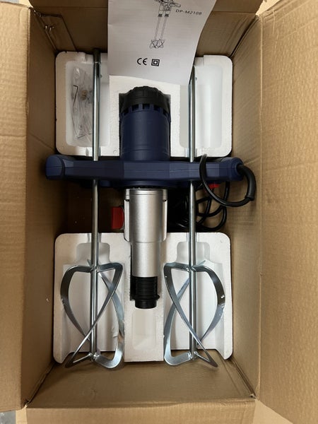 MORTAR MIXER 1800watt Twin paddle mixer -2 speed Carousel 2
