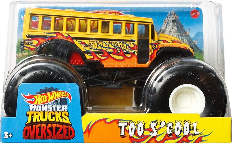 Hot Wheels 1:24 Scale Oversized Monster Trucks: Too S'COOL Carousel 1