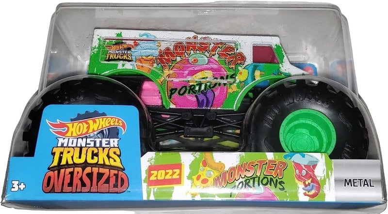 Hot Wheels 1:24 Scale Oversized Monster Trucks: Monster Portions Carousel 1