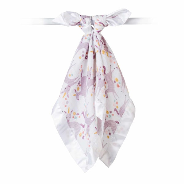 Unicorn Cotton Security Blankets 2pk Carousel 2