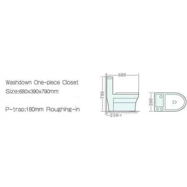 2 in 1 Toilet with Basin P pan Carousel 2