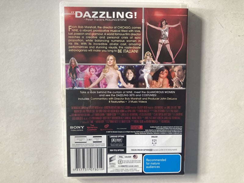 Nine; Daniel Day-Lewis, Marion Cotillard, Judi Dench, Fergie64510316343426111