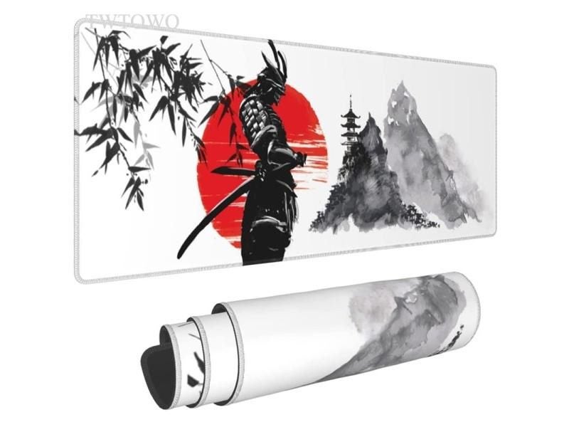 Japanese Samurai Tree Sun Gaming Mouse Pad XXL For Home Office Carousel 2