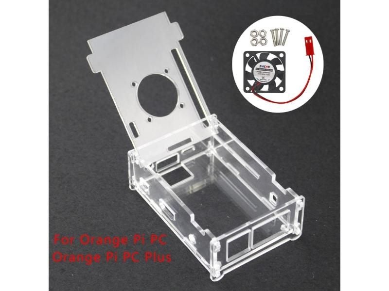 Orange Pi PC Case Acrylic Case Box Orange Pi PC Plus Clear Shell Enclosure With Carousel 1
