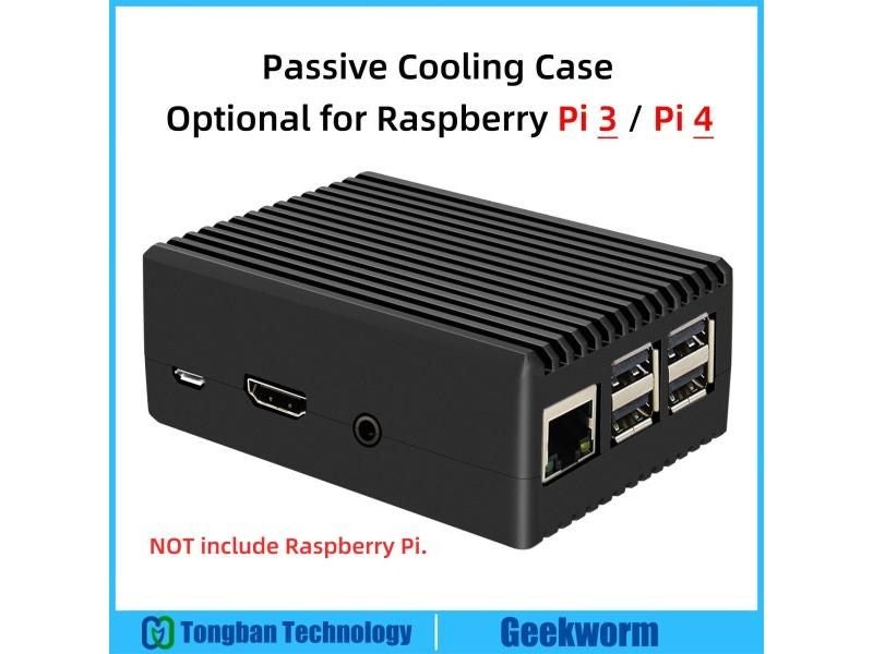 Raspberry Pi 3 Case Pi 3B Aluminum Alloy Passive Cooling Case Housing Enclosure Carousel 1