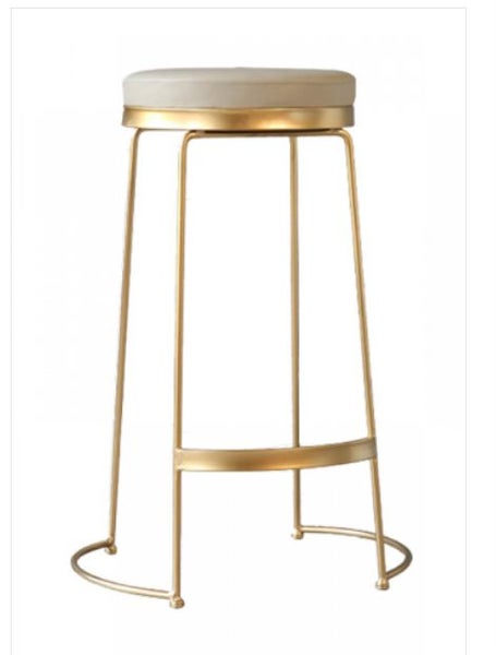 CLEARANCE - Last Set of 2 - Lalita Bar Stool SH65cm - BEIGE *55% OFF* Carousel 1