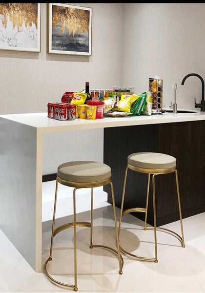 CLEARANCE - Last Set of 2 - Lalita Bar Stool SH65cm - BEIGE *55% OFF* Carousel 5