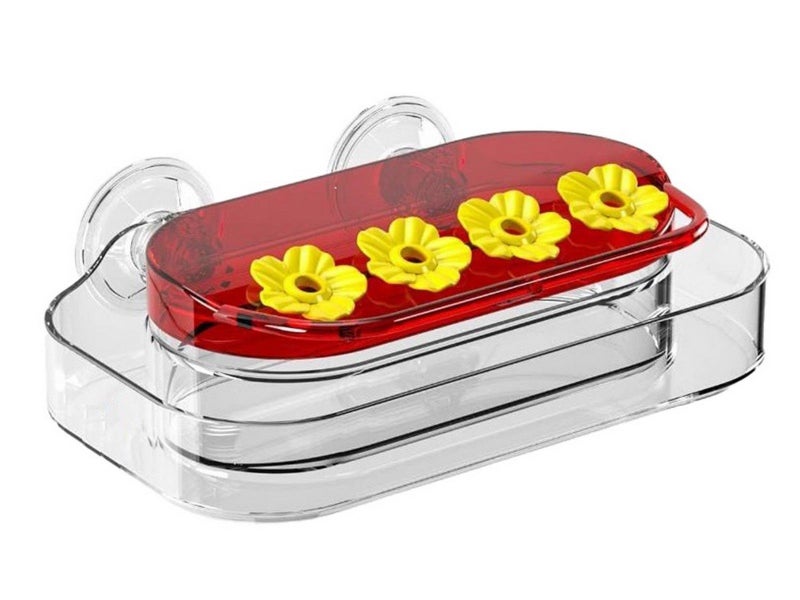 1 X Window Hummingbird Waterer with Suction Cup Plastic Bird Watching Waterer Carousel 2