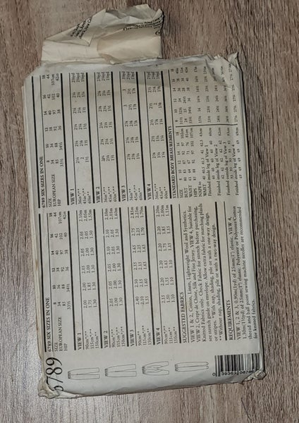 NEW LOOK 6789 - SIX SIZES IN ONE - SIZE (8-18)64533950786179111