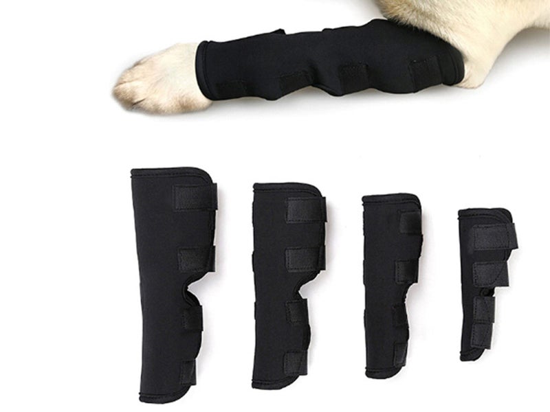 Pet Knee Support Brace Dog Hock Protector Leg Compression Wrap Pad Pet Leg Care Carousel 1