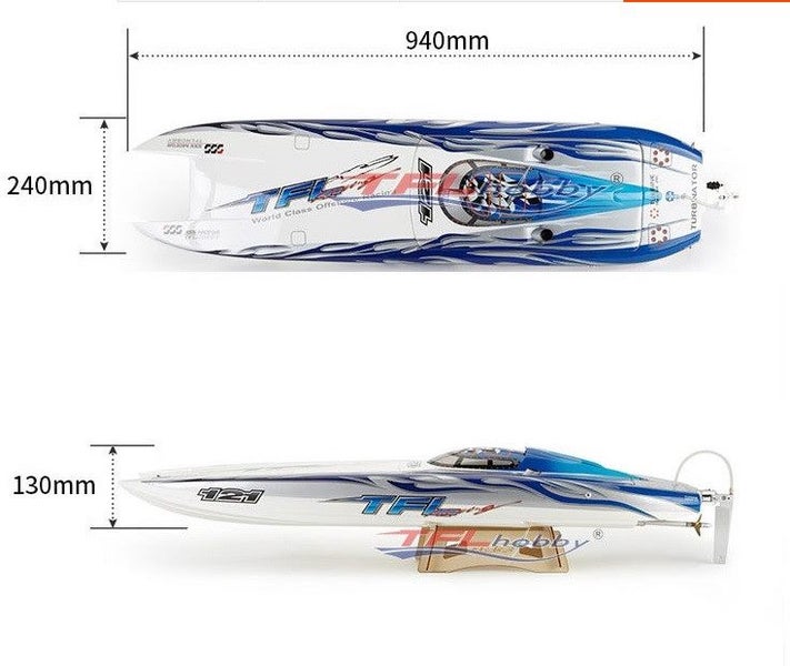 TFL 1122B Genesis 900 CAT Catamaran Racing Electric Boat ARTR - Dual Motor 6S... Carousel 11