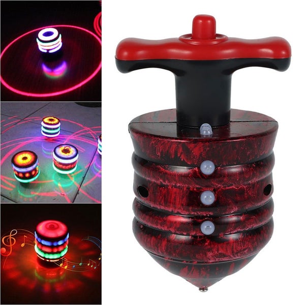 2/1Pcs Light Up Spining Top Toy LED Flashing Tops for Kids Party Favors Carousel 1