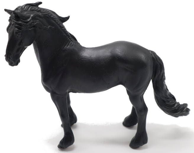 Friesian Stallion Horse Figurine Carousel 1