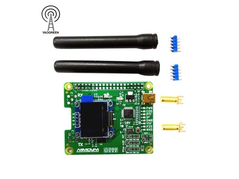 YAOGREENHAM Jumbospot V1.3 MMDVM_HS_Dual_Hat MMDVM Duplex RX TX UHF VHF Hotspot Carousel 2