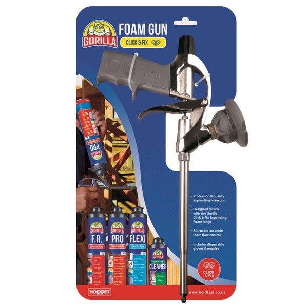 12 Gorilla Pro Expanding Foam 750ml + 1 Foam Gun Carousel 1