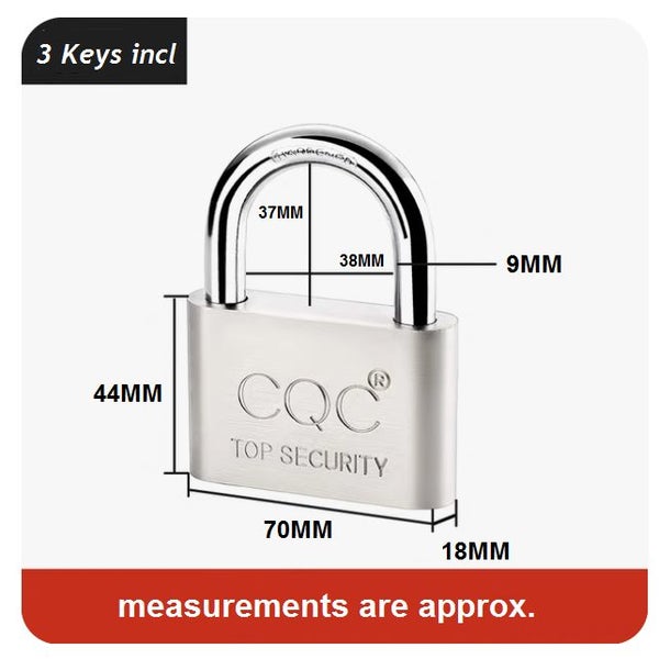70MM Padlock / Iron Pad Lock Carousel 1