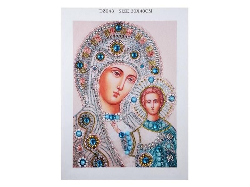 Special Shaped Round Crystal Drill 5D DIY Diamond Painting Cross Stitch Gift Carousel 1