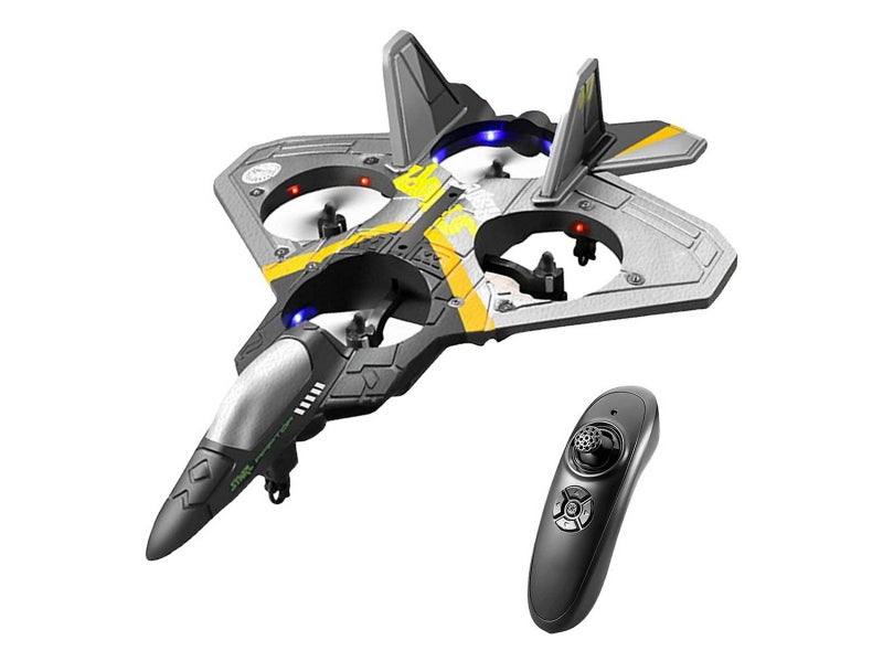 V17 Remote Control Stunt Plane 2.4 GHz RC Quadcopter with LED Lights Silver Carousel 4