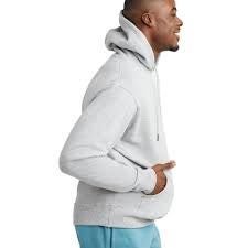 Mens Champion Powerblend Oxford Gray Graphic Hoodie Carousel 2