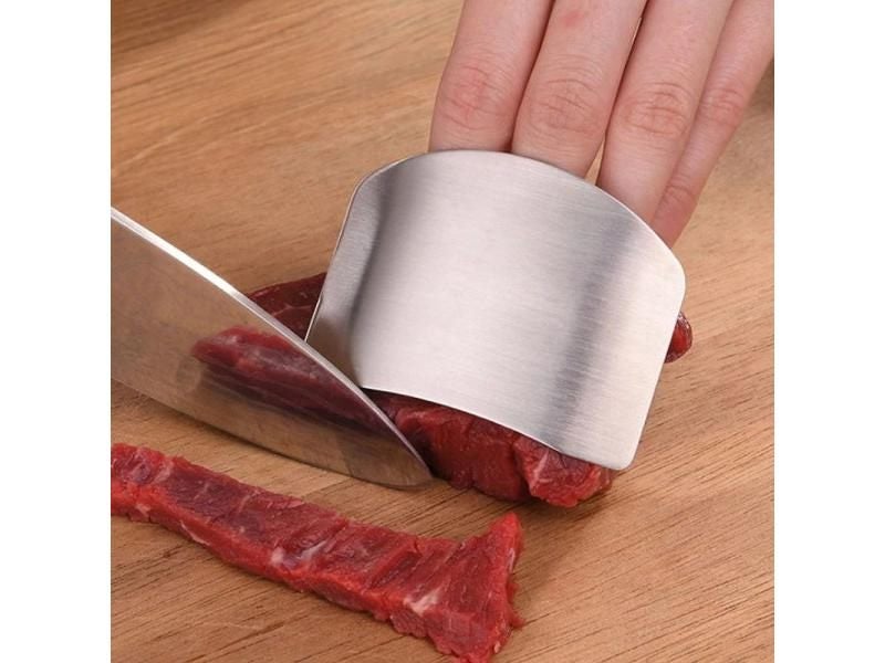 2PCS Stainless Steel Finger Guard Finger Hand Cut Hand Protector