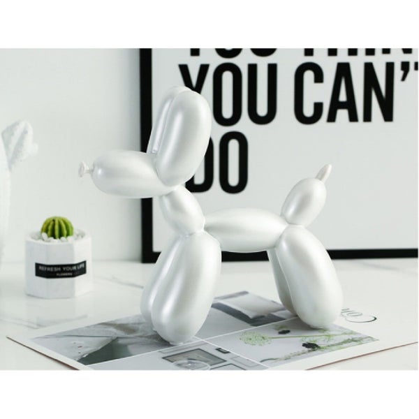 NEW new Ancient Ivory Balloon Dog Sculpture Ornament Home Decor *Clearance* Carousel 2