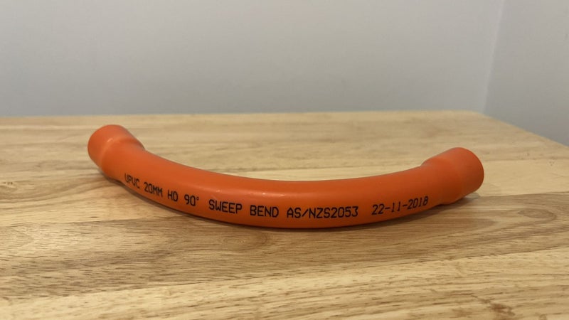 Electrical Sweep bend Orange 20mm Carousel 1