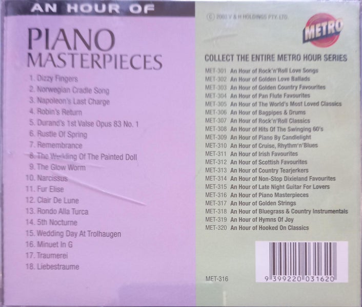 An Hour Of Piano Masterpieces (CD) Carousel 2