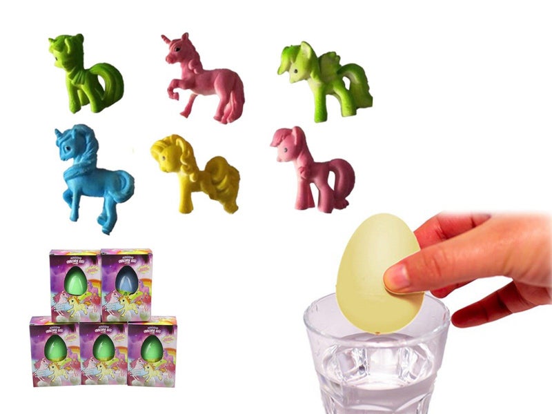3Pcs Kids Grow Unicorn Egg Water Hatching Toy Easter Egg Fillers Sent Randomly Carousel 1