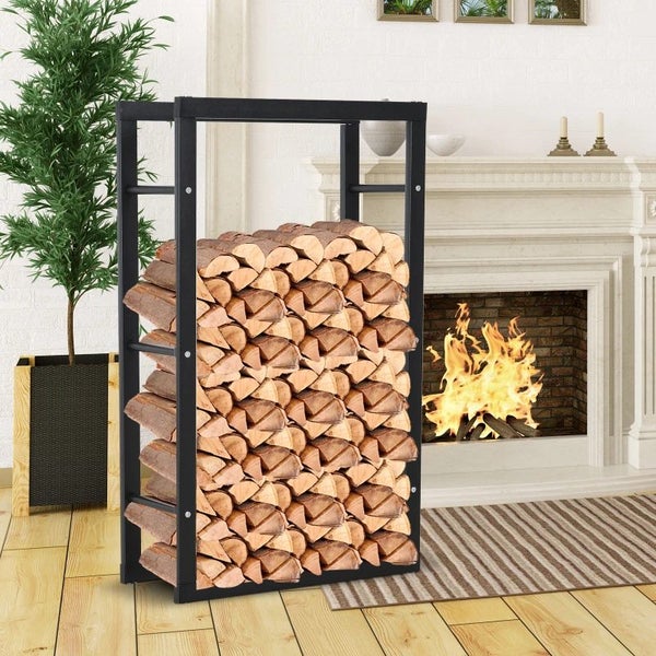Firewood Rack Wood Storage Rack - 150×80×25cm Carousel 1