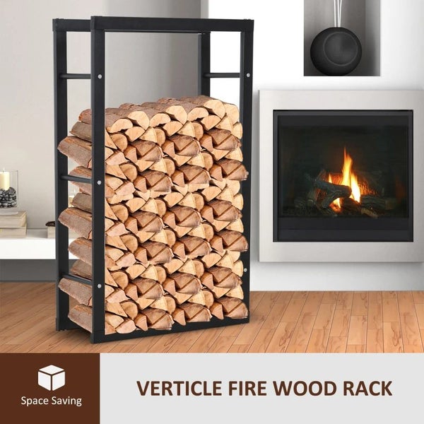 Firewood Rack Wood Storage Rack - 150×80×25cm Carousel 2