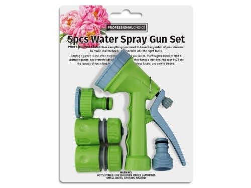 5pc 4 Function Spray Gun n Hose Connection Set (12 Sets) Carousel 1