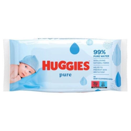 Baby Wipes - Huggies Pure 56pk (10 Packs) Carousel 1