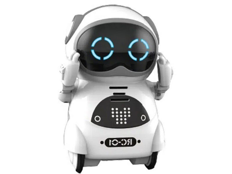 Pocket Robot for Kids Interactive Dialogue Telling Story Mini Robot Toy White Carousel 2