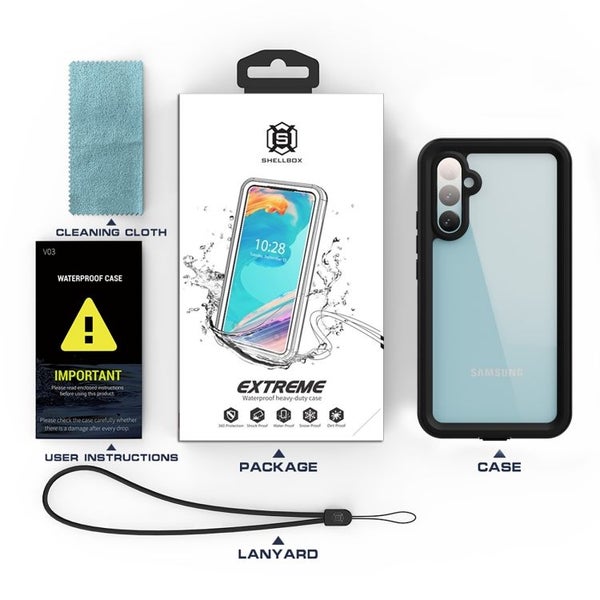 Samsung Galaxy A34 5G RedPepper IP68 Lifeproof Waterproof Phone Case(Black) Carousel 5