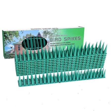 Bird Spikes 10 Pack Plastic Squirrel Raccoon Pigeon Cat Animal Deterrent Spikes Carousel 1