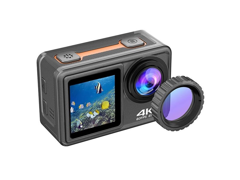 4K 27MP Dual Screen Sport Camera DV Camcorder 2.0 Inch Screen 170° Carousel 13