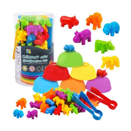Counting Animals Toys Matching Game for for 3 4 5 Years Old Carousel 8