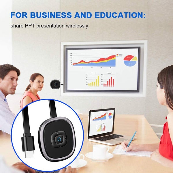 4K Wireless WiFi Display Dongle HDM TV Streamer Stick DLNA Airplay Miracast Carousel 2