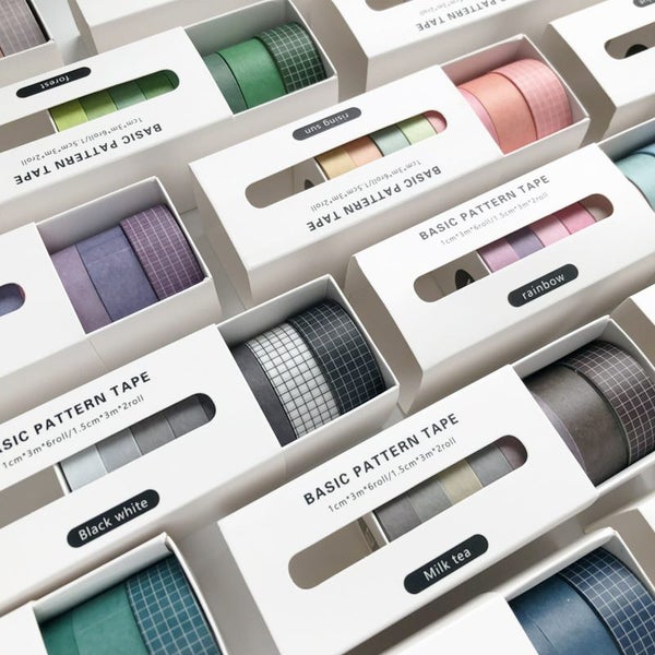 8Rolls Washi Tape Masking Tape Set-Ocean 2pack Carousel 6