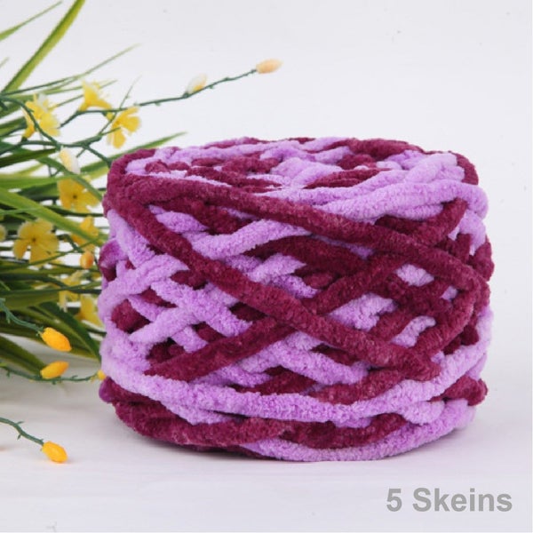 NEW new 5Pcs Chunky Knitting Yarn Balls(500G)Color-M25 *Clearance* Carousel 1