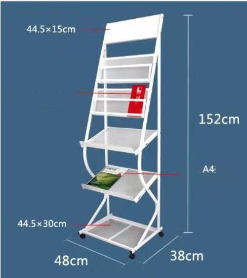 Magazine Display Rack Brochure Leaflet Holder Stand Magazine Holder Carousel 1