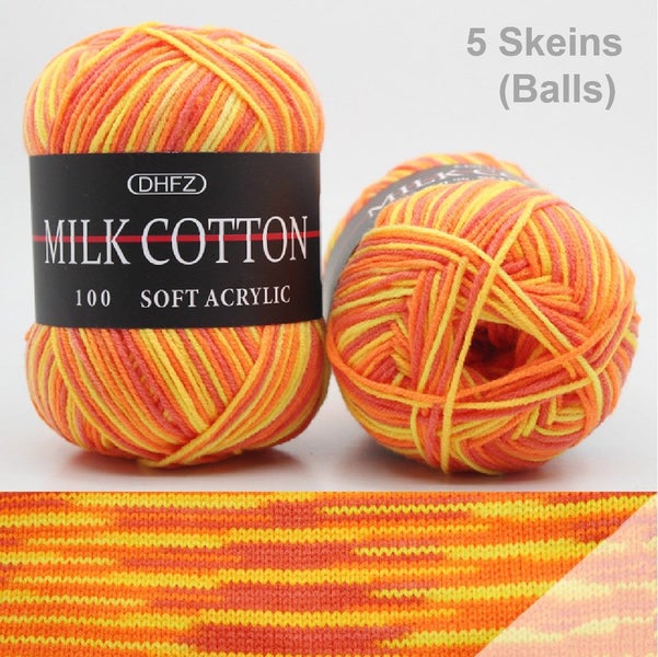 Brand New 5Pcs Ultra Soft Knitting Yarns Balls(250G)Color-12 *Clearance* Carousel 1
