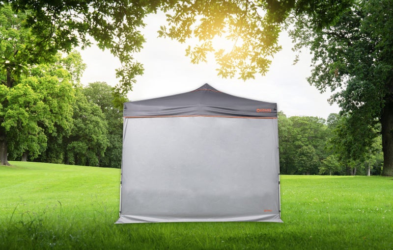 Wildtrak Solid Wall 3.0 Cover Accessory w Zipper For Camping 3m Gazebo Grey Carousel 3