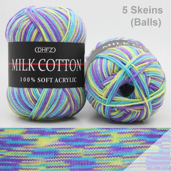 Brand New 5Pcs Ultra Soft Knitting Yarns Balls(250G)Color-13 *Sale NOW* Carousel 1