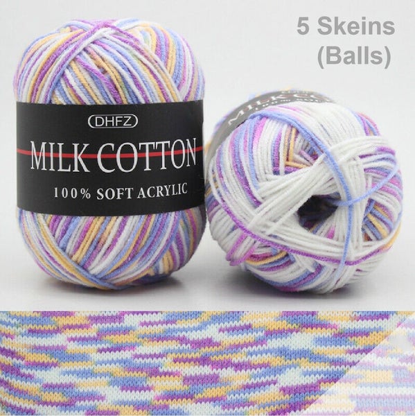 Brand New 5Pcs Ultra Soft Knitting Yarns Balls(250G)Color-22 *Clearance* Carousel 1