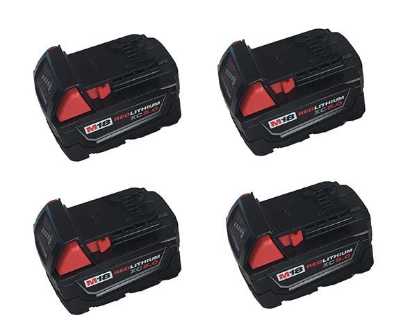 Milwaukee 5.0ah Battery Li-Ion XC 48-11-1850 M18 -4 Pack Carousel 1