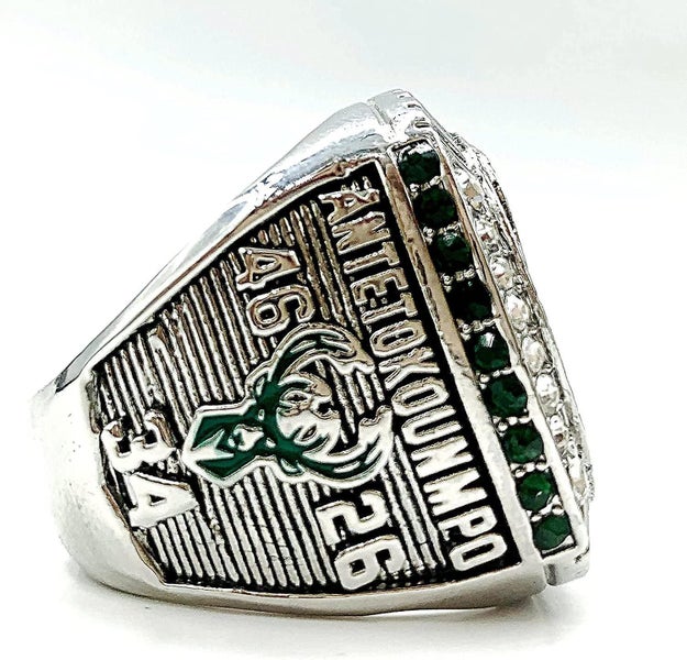 Milwaukee Championship Ring Replica Basketball Champions Ring With Champion Carousel 4