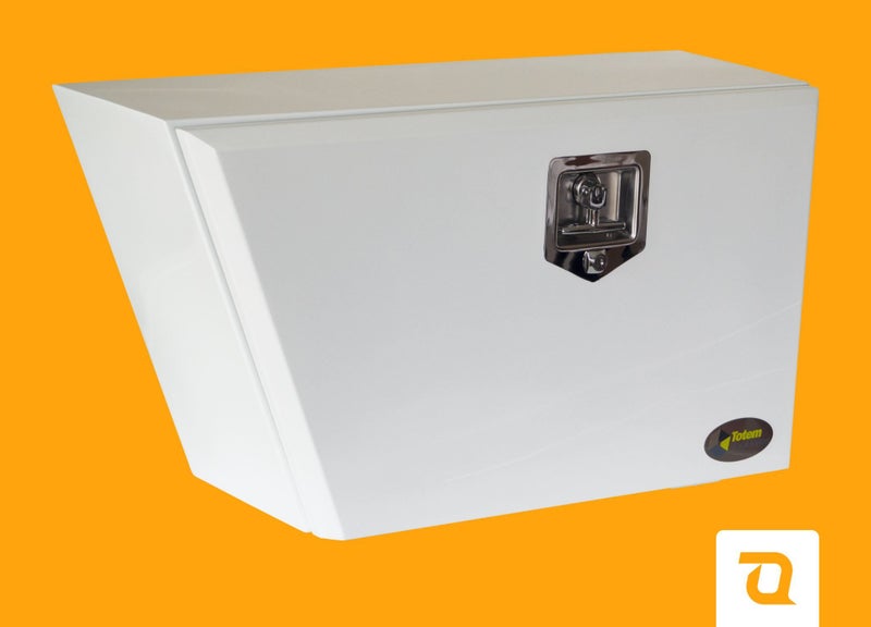 TransQuip Under deck Toolbox 740L x 250D x 400H, White Full door, Left Hand Carousel 1