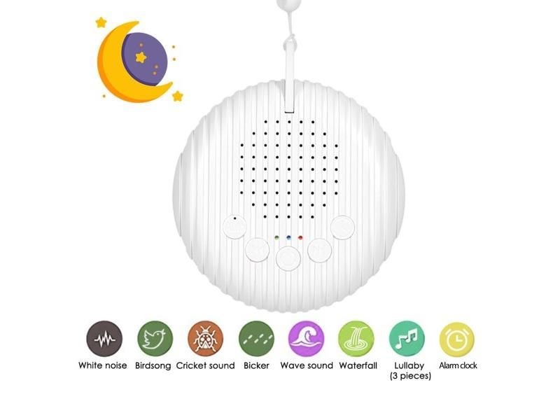 White Noise Sleep Sound Machine For Baby Adult Office Travel With USB Timer Carousel 1
